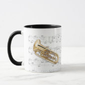 Tasse - Euphonium mit Blattmusik (Links)