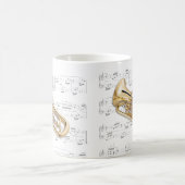 Tasse - Euphonium mit Blattmusik (Mittel)