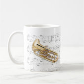 Tasse - Euphonium mit Blattmusik (Links)
