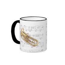 Tasse - Euphonium mit Blattmusik