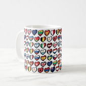 Tasse Eurovision Flags Accent Coffee Tasse 11oz (Vorderseite Links)