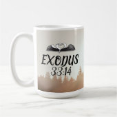 Tasse Exodus der Schrift 33:14 (Links)