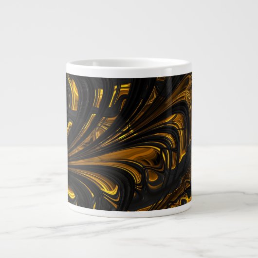 Tasse - F1489 "Black Gold Flow" (Vorderseite)