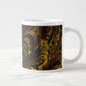 Tasse - F1489 "Black Gold Flow" (Rechts)