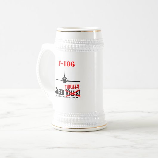 Tasse F-106 mit Rufzeichen (Vorderseite Links)