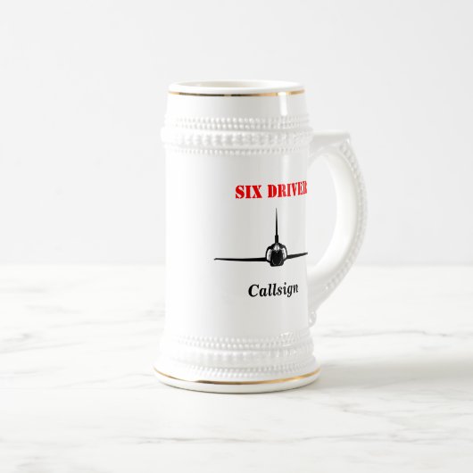 Tasse F-106 mit Rufzeichen (VorderseiteRechts)