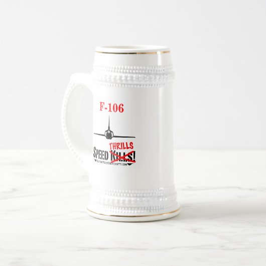 Tasse F-106 mit Rufzeichen (Vorderseite Links)