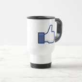 Tasse Facebook mögen Knopf (VorderseiteRechts)