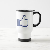 Tasse Facebook mögen Knopf