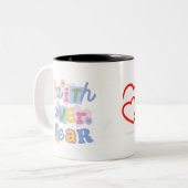 Tasse 'Faith Over Fear' 330ml (Vorderseite Links)