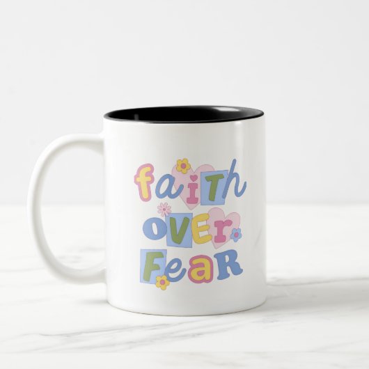 Tasse 'Faith Over Fear' 330ml (Links)