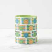 Tasse "Farbenfrohe Retro-Kameras" (Zentrum)
