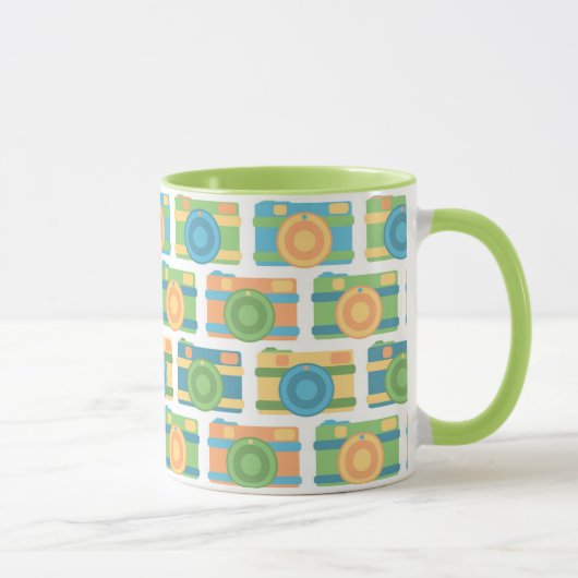 Tasse "Farbenfrohe Retro-Kameras" (Rechts)