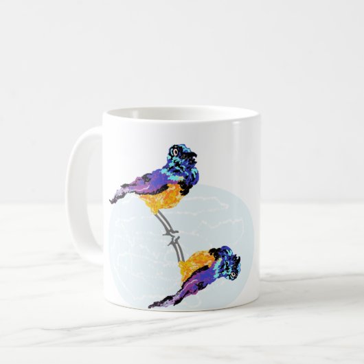 Tasse: Farbiger Vogel Kaffeetasse (Vorderseite Links)