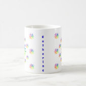 Tasse - Farbraddesign mit Namen (Mittel)