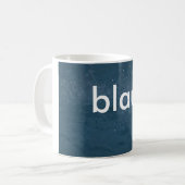 Tasse: färbt deutsches Blau (blau) Kaffeetasse (Vorderseite Links)