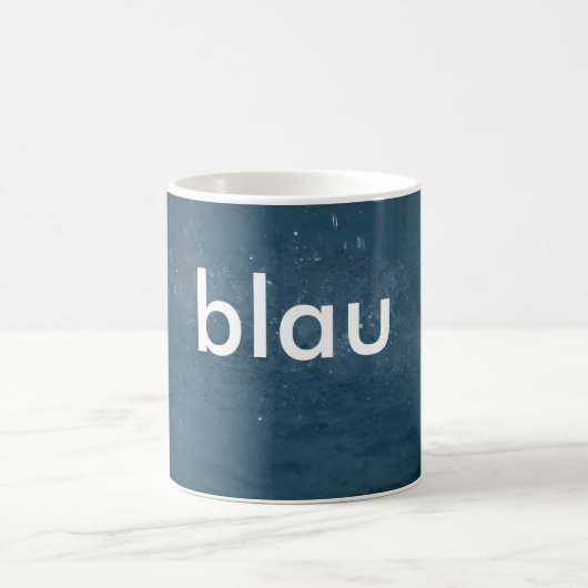 Tasse: färbt deutsches Blau (blau) Kaffeetasse (Mittel)