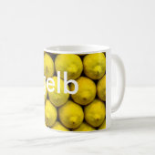 Tasse: färbt deutsches Gelb (gelb) Kaffeetasse (VorderseiteRechts)