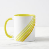Tasse - Farbtöne der gelben Diagonalstreifen (Links)