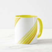 Tasse - Farbtöne der gelben Diagonalstreifen (VorderseiteRechts)