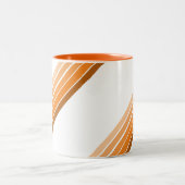 Tasse - Farbtöne der orangen diagonalen Streifen (Mittel)