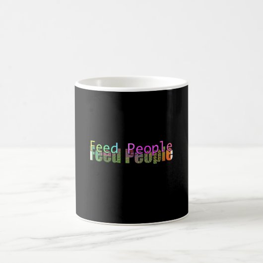 Tasse 'Feed People' (Mittel)