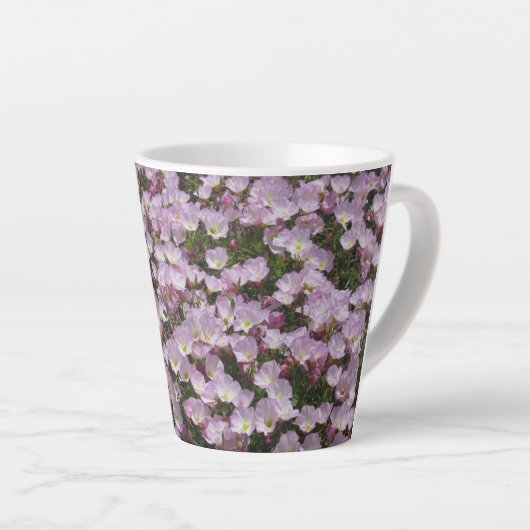 Tasse - Feld mit rosa Blumen (Rechte Ecke)