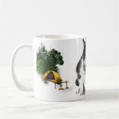 Tasse: Felix, die Katze, Camping im August Kaffeetasse (Links)