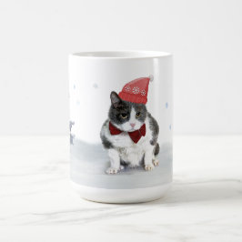 Tasse: Felix, die Miezekatze, im Januar Kaffeetasse