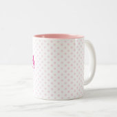 Tasse filmen in SARAH pink polka dot giralize (VorderseiteRechts)
