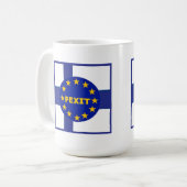 Tasse Finnland Flagge EU-Flagge (Vorderseite Links)