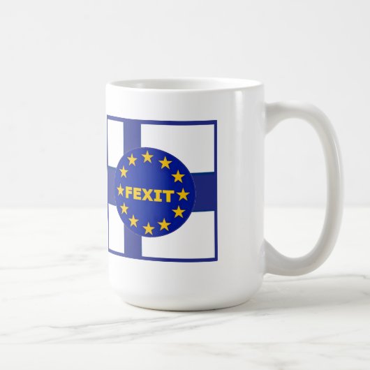 Tasse Finnland Flagge EU-Flagge (Rechts)