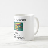 Tasse "Firecracker - Forellenfliege "To Do List" (VorderseiteRechts)