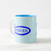 Tasse "Fisces Star Sign Fish (Vorderseite Links)