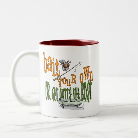 Tasse Fischen Spaß Angeln Köder (Links)