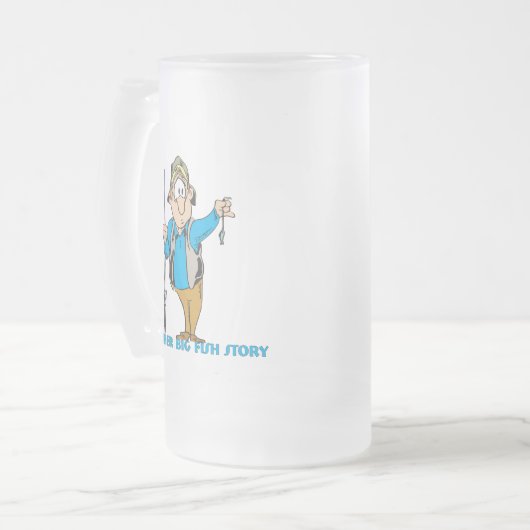 Tasse Fischen Spaß Fischen Großen Fisch (Vorderseite Links)