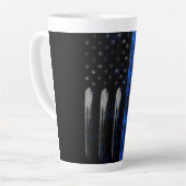Tasse "Flag Thin Blue Line" (Linke Ecke)