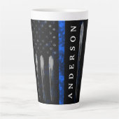 Tasse "Flag Thin Blue Line" (Vorderseite)