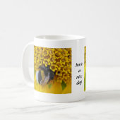 Tasse fleissige Hummel: have a nice day (Vorderseite Links)