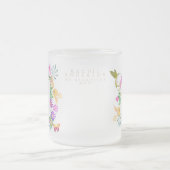 Tasse Floral Garden Aqua Monogram (Mittel)
