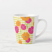 Tasse Floral und Gingham Latte (Rechts)