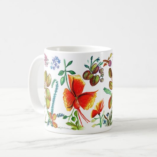 Tasse Flower-58 (Vorderseite Links)