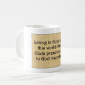 Tasse "Flucht vor Gott" (Vorderseite Links)