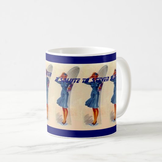 TASSE ~ FLUGBEGLEITER BEGRÜSSEN ZU (VorderseiteRechts)
