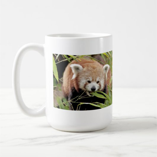 Tasse Foto roter Panda. Panda roux Tiere. (Links)