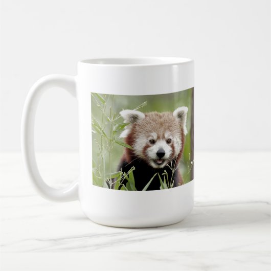 Tasse Foto roter Panda. Panda roux Tiere. (Links)