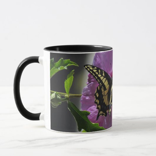 Tasse - Frack Schmetterling auf Blume (Links)
