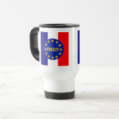 Tasse Französische Flagge EU Frexit (Vorderseite Links)
