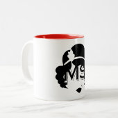 Tasse Frau-Loves Steamy Punk Coffee (Vorderseite Links)