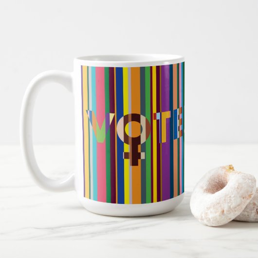 Tasse - "Frauen entscheiden (Abstimmung!)" (Mit Donut)